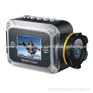Waterproof 1080P/30fps WiFi action cam